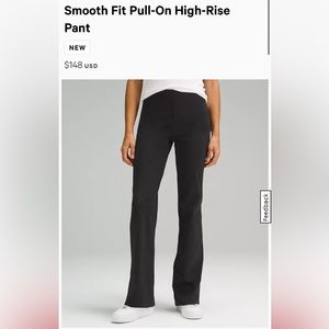 Lululemon Smooth Fit Pull-On High-Rise Pant 10 womens